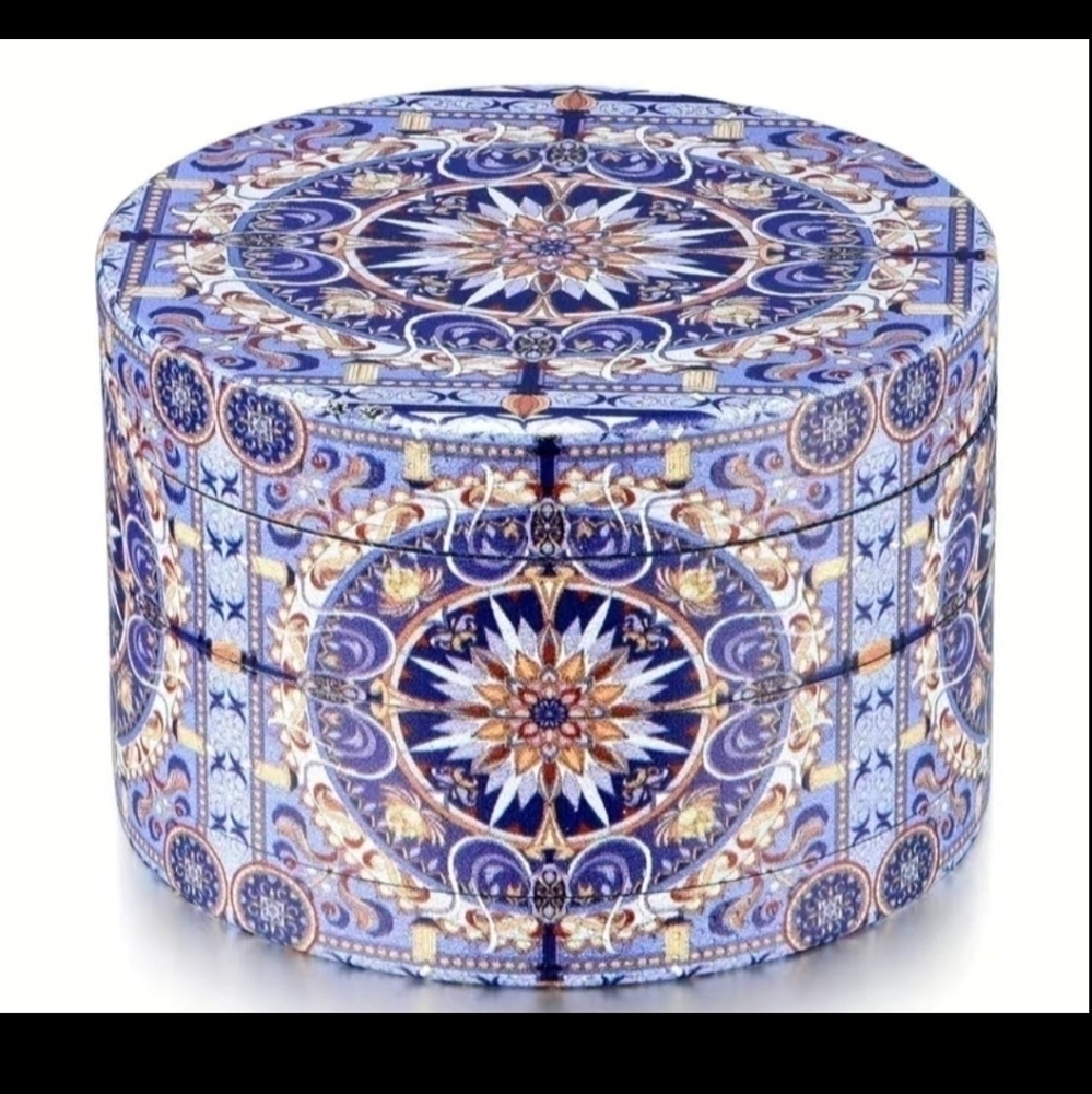 2.5 Inch Metal Herb Tabacco Grinder Mandela Boho